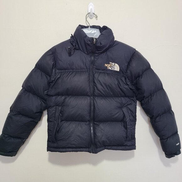 The North Face 1996 Retro Nuptse 700 Down Puffer Jacket Black Women’s Sz XS - Picture 1 of 12